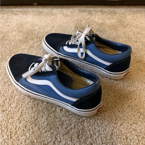 Blue and White old Skool vans. Women’s size 8 - Picture 1 of 2